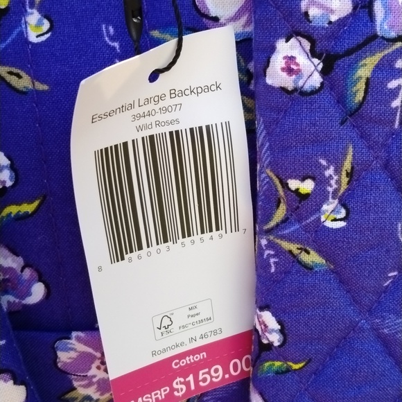 Vera Bradley Large backpack nwt - Picture 7 of 7